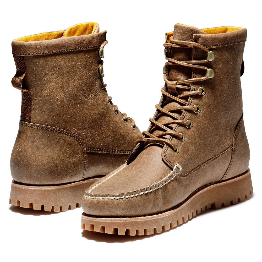 Botas de Nieve Timberland Argentina Hombre - Jackson\'s Landing Ek+ Moc-Toe - Marrones - DROUWB-728